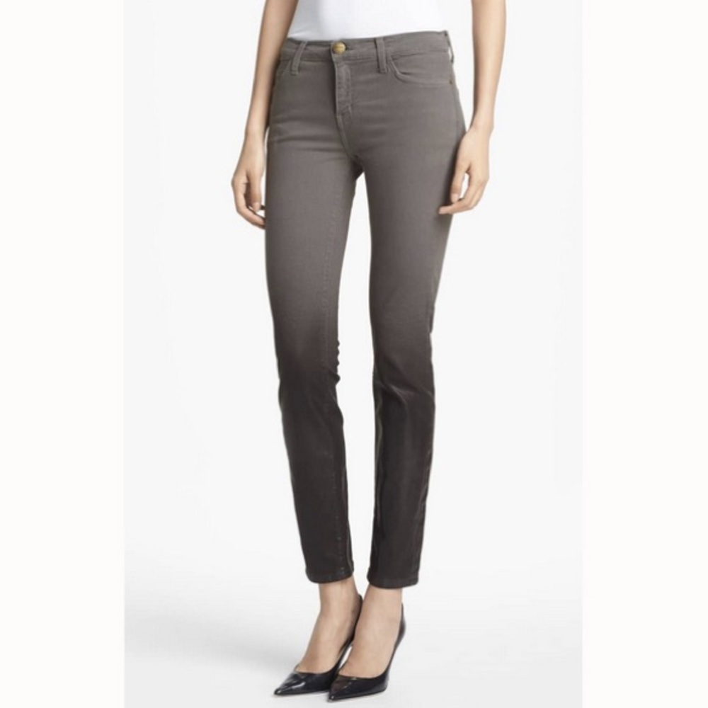Current/Elliot Ombré Coated Gray/Black Jeans Sz 28